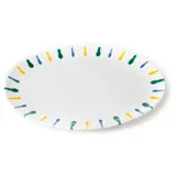 Gmundner Keramik - Buntgeflammt, Platte Oval (33x26cm)