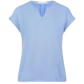 Betty & Co Casual-Shirt Blau/Weiß S