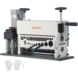 Vevor Elektrische Kabelabisoliermaschine, 1,5-40 mm, Kabelschälmaschine, 11-Kanal-Automatik-Kupferkabel-Abisolierer, 370-W-Abisolierwerkzeug mit manuellem Handkurbelmodus, Not-Aus-Taste