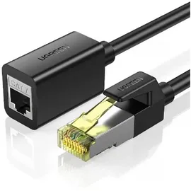 UGREEN 2m Verlängerungskabel Ethernet RJ45 Cat 7 10000mbps / 10gbps Adapter Internetadapter schwarz