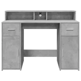 vidaXL Gaming-Tisch Betongrau