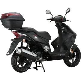 Alpha Motors Mustang FI 50 ccm EURO 5 inkl. Topcase mattschwarz 25 kmh