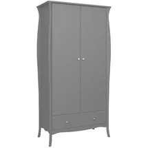 VCM ebuy24 Simon Kleiderschrank 1 Schublade 2 Türen Grau