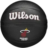 Wilson NBA Team Tribute Mini Basketball Schwarz 3