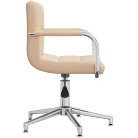 vidaXL Bürostuhl Drehbar Stoff Creme