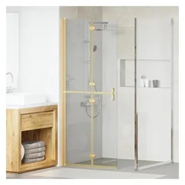 vidaXL Walk-In Duschwand Gold 80 x 6,5 x 190 cm
