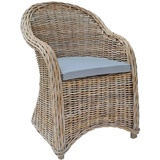 Rattansessel 'Gupon' 100% Baumwolle, Rattan