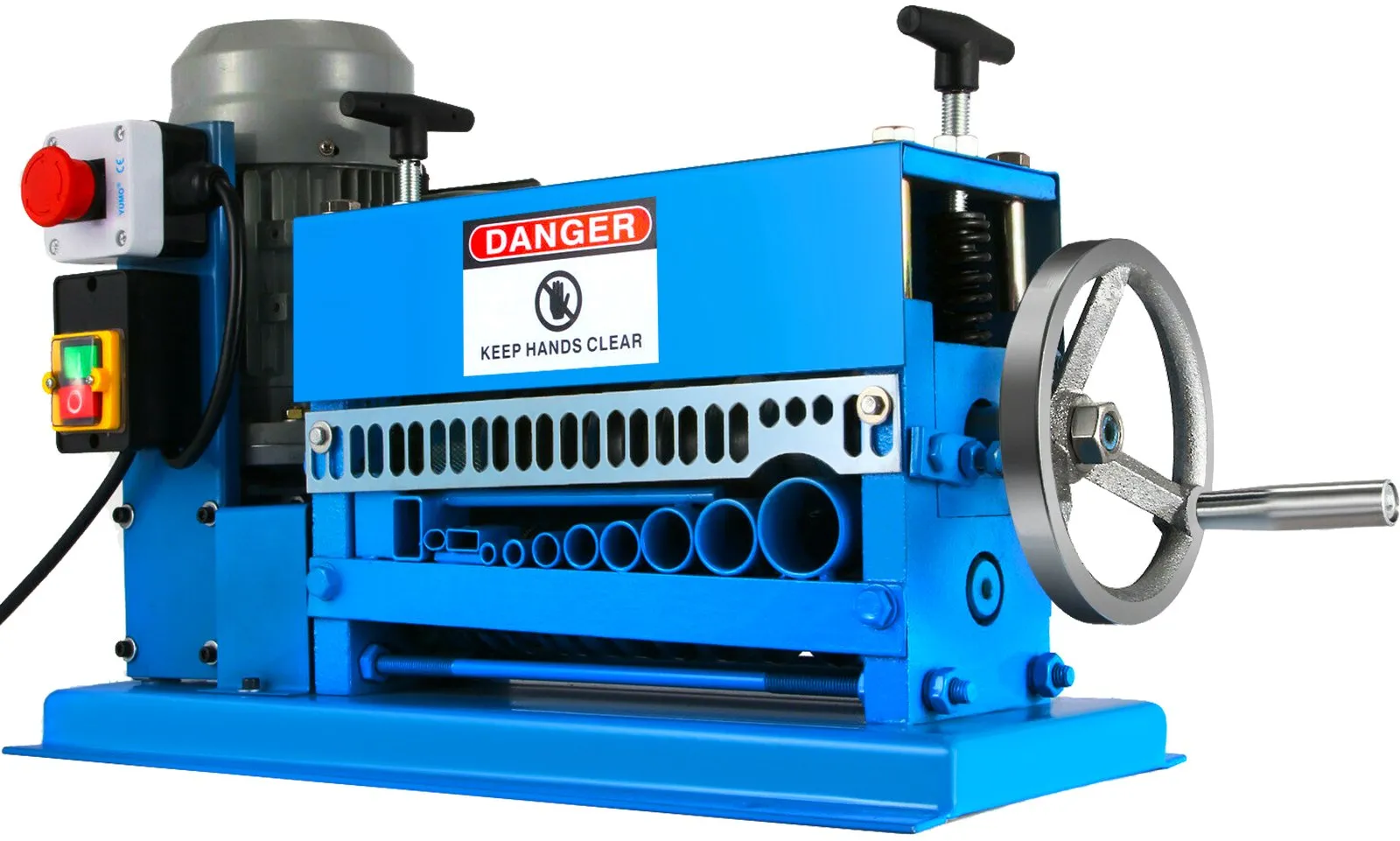 VEVOR Kabelabisoliermaschine Elektrisch 220 V Mehrfach-Abisolierzange 0,37 kw Abisoliermaschine mit Schnittgeschwindigkeit Mehrloch-Abisolierzange