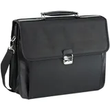 d & n Basic Aktentasche 5662-01 schwarz mit Laptopfach