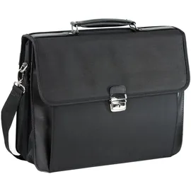 d & n Basic Aktentasche 5662-01 schwarz mit Laptopfach