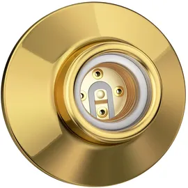 ledscom.de ELEKTRA 1x E27 Porzellan gold glänzend