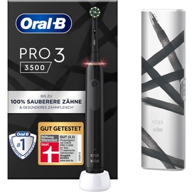 Oral B Pro 3 3500 schwarz + Reiseetui streifen Design Edition
