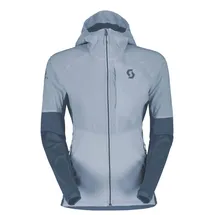Scott Damen Funktionsjacke SCO Hoody W's Explorair Alpha, Größe L in Grau glace blue/metal blue