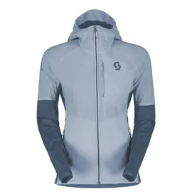 Scott Damen Funktionsjacke SCO Hoody W's Explorair Alpha, Größe L in Grau glace blue/metal blue