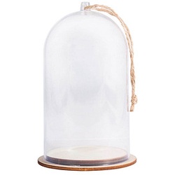 Rayher Kunststoffglocke transparent mit Sockel Ø 8,0 cm