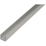 GAH Alberts U-Profil gleichschenkl.ungelocht L2000 x B12 x H10mm Aluminium, silberfarbig