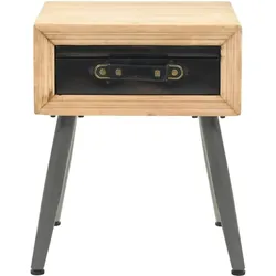 vidaXL Nachtisch Tannenholz Massiv 43 × 38 × 50 cm