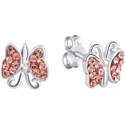 Zeeme for Kids Ohrringe 925 Sterling Silber Schmetterling