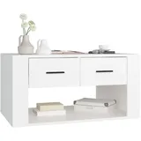 vidaXL Couchtisch Weiß Holzwerkstoff 80 x 50 x 40 cm