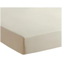Traumschlaf Spannbettlaken Jersey 180 x 200 - 200 x 200 cm beige