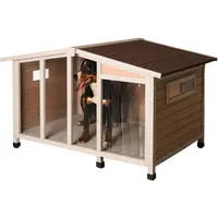 Kerbl Hundehütte Overview 134 x 92 x 82 cm Holz Braun