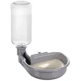 Karlie Wassernapf mit Flasche für DRAHTKÄFIG - Universell für alle Käfige Diza GRAU 480ML
