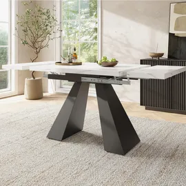 Okwish Ausziehtisch 74 x 77 x 159 cm weiß