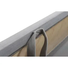 kaiser möbel Bequemes Ecksofa mit Schlaffunktion MORENA I MINI Kunstleder/Sawana Weiß/Graphit Rechts