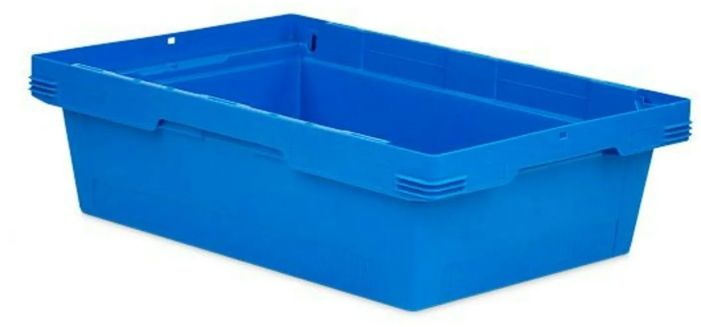 PROREGAL Conical Mehrweg-Stapelbehälter Blau | HxBxT 17,3x40x60cm | 29 Liter | Lagerbox Eurobox Transportbox Transportbehälter Stapelbehälter