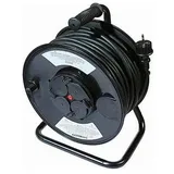 Kabeltrommel 50m schwarz IP44 - Schwarz