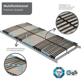 sleepling liebling 7-Zonen Lattenrost mit Mittelzonenverstellung 80 x 200 cm
