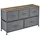 pro.tec Kommode 55 x 100 x 29 cm Grau/Holzfarben
