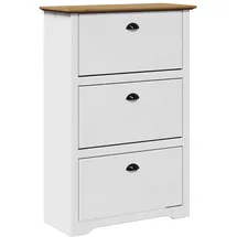 vidaXL BODO 80 x 118 x 35 cm weiß und braun / braun