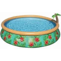 BESTWAY Paradise Palms 457x 84 cm Runder Aufblasbarer Pool