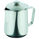 APS 10322 Kaffeekanne/Teekanne, mit Klappdeckel Ø 9 cm, Höhe 14 cm, 0,6 Liter, Edelstahl, außen hochglanzpoliert