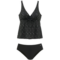 LASCANA Bügel-Tankini mit grafischem Print LASCANA schwarz-creme Gr.36 Cup B