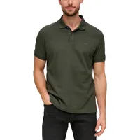S.Oliver Poloshirt mit Logostickerei, grün