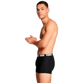 Puma Herren Boxershorts Men Everyday Basic Boxers 2P in Schwarz/Weiß - Black, - XXL