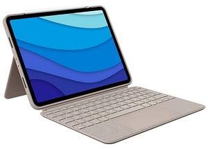 Logitech COMBO TOUCH Tablet-Tastatur sand geeignet für Apple iPad Pro 11" 1. Gen (2018), Apple iPad Pro 11" 2. Gen (2020), Apple iPad Pro 11" 3. Gen (2021)