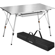 Tectake Campingtisch Bastian Silber