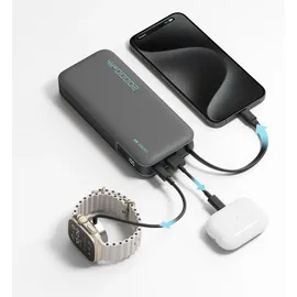 OEM Powerbank mit integriertem Usb-c-kabel, – Weiß
