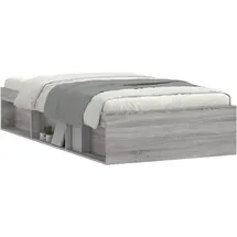 vidaXL Bettgestell 100 x 200 cm Grau