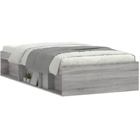 vidaXL Bettgestell 100 x 200 cm Grau