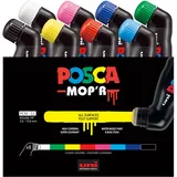 Posca PCM-22 8er Set, runde Stempelspitze 3 - 19 mm, 8 x)