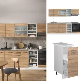 Vicco Küchenzeile R-Line 240 cm Weiß