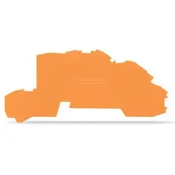 Wago 2003-7692 Abschluss- und Zwischenplatte, 0, 8 mm dick, orange 20037692