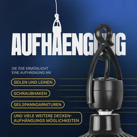 BestLivings 40 cm Deckenventilator Schwarz