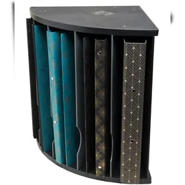 Exacompta 393714D 3er Pack Ergonomische Sortierablage THE CORNER mit 5 Fächern Schwarz/grau,