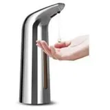 400 Ml Silberner Automatischer Infrarot-seifenspender, Berührungslos, Für Spülmittel, Flüssigseife, Lotion, Gel Und Shampoo