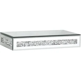 Mirrors and More Wandregal Glitty 30 x 5,5 x 15 cm Grau